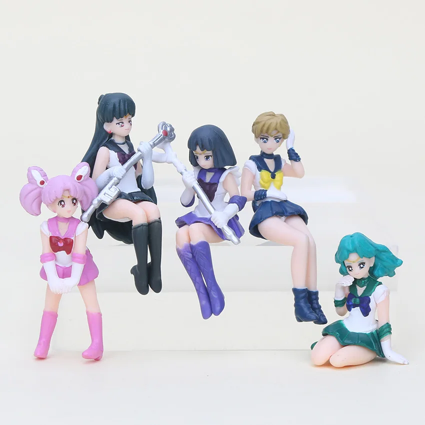 4 шт./лот Сейлор Мун чайная чашка украшения экшн фигурки Tsukino Usagi Уран Плутон