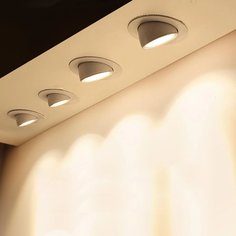 Регулируемый встраиваемый потолочный светильник с регулируемой яркостью