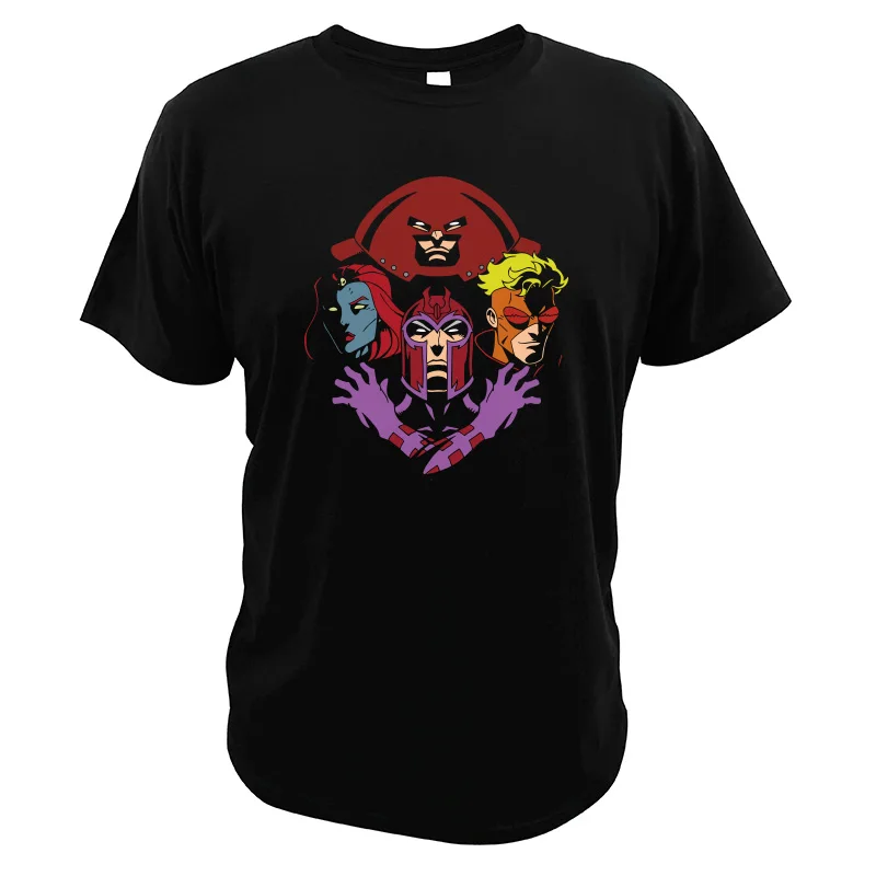 Футболка X-men Magneto Super Hero Juggernaut европейский размер Mystique Pyro Camisetas Marvel футболка с