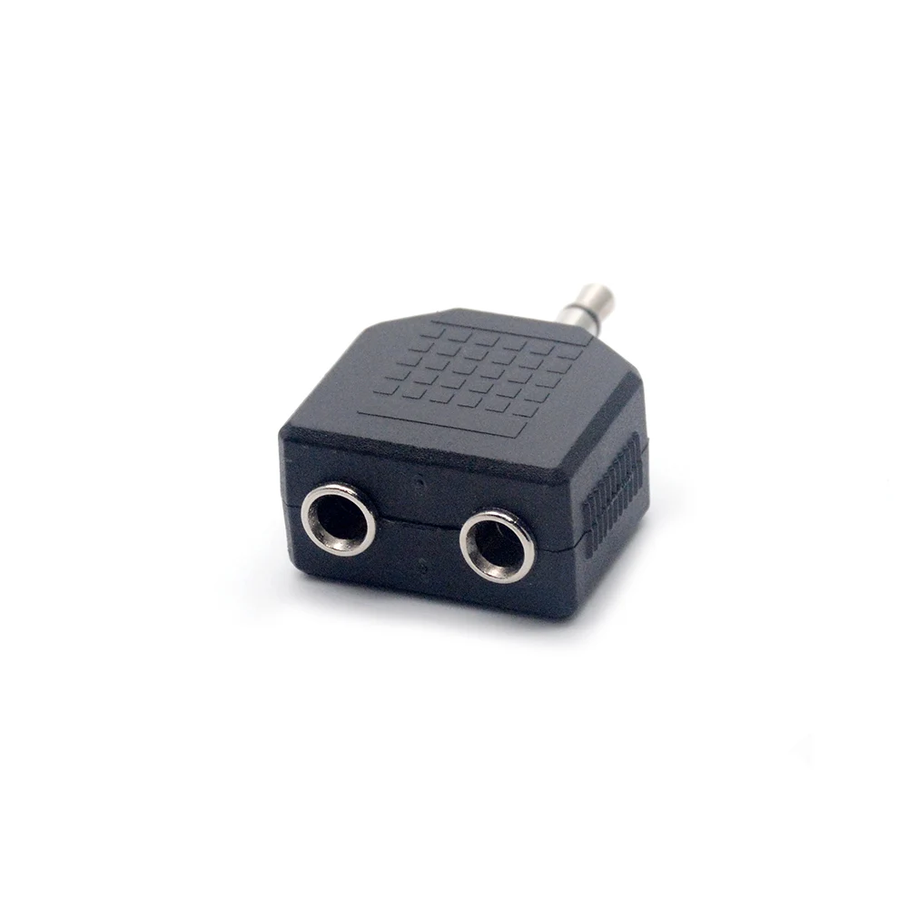 Jninsens Mini Stereo 3 5 мм аудио разъем штекер двойной Женский наушники Y сплиттер адаптер