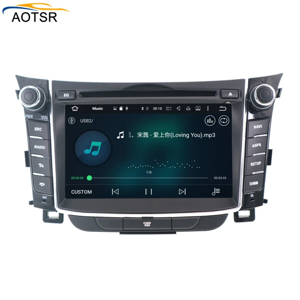 Flash Deal IPS Android 8.0 Car DVD player GPS Navigation Headunit For Hyundai I30 Elantra GT 2012 multimedia Autoradio tape recorder stereo 3