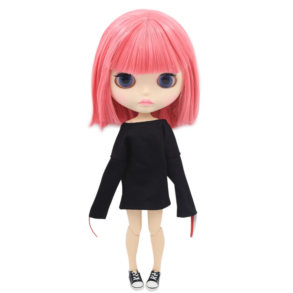 ICY Nude Blyth кукла для серии No. BL2476 шарнир тело розовые волосы резные губы матовое