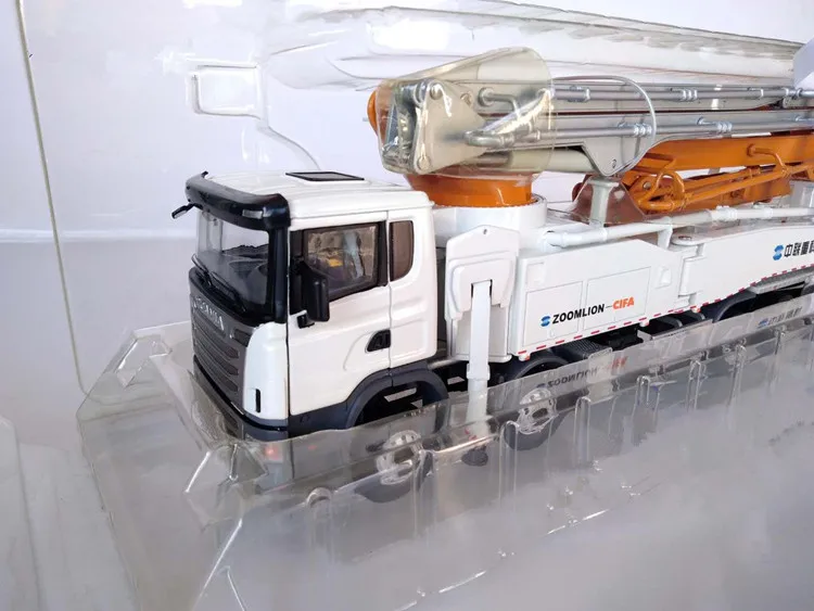 Изысканная модель из сплава 1:38 грузовик Scania трактор Zoomlion 64X 6RZ бетононасос литые