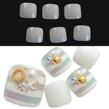 

1bag/lot 500PCS ABS artificial fake Clear natural Round Nail Tips Full Cover Acrylic UV Gel False Toe nails