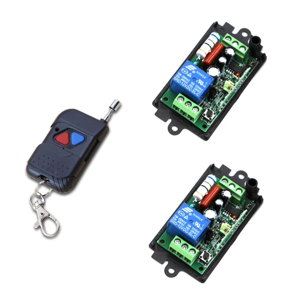 

High Quality New AC 220V 110V 2 Single-channel Wireless Relay Remote Control Switch 315MHz Control for 2CH Transmitter
