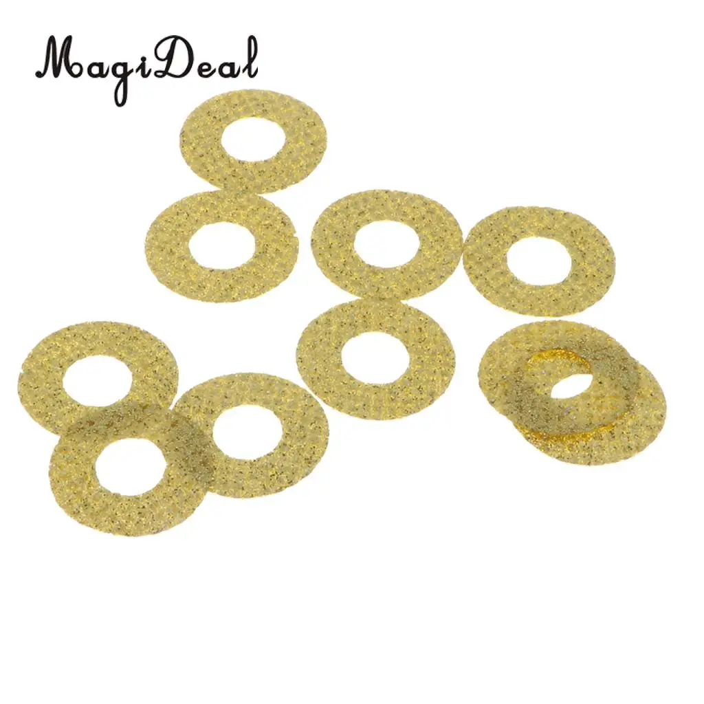 10pcs 16mm Plastic Round Safety Eyes + Glitter Nonwovens + Washers For Teddy Bear Soft Stuffed Toy DIY