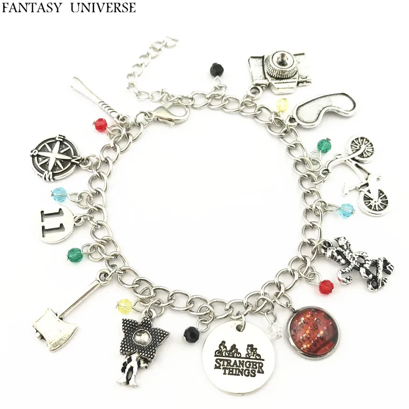 

FANTASY UNIVERSE Freeshipping 20pcs a lot Stranger Things charm bracelet HBMLSL02