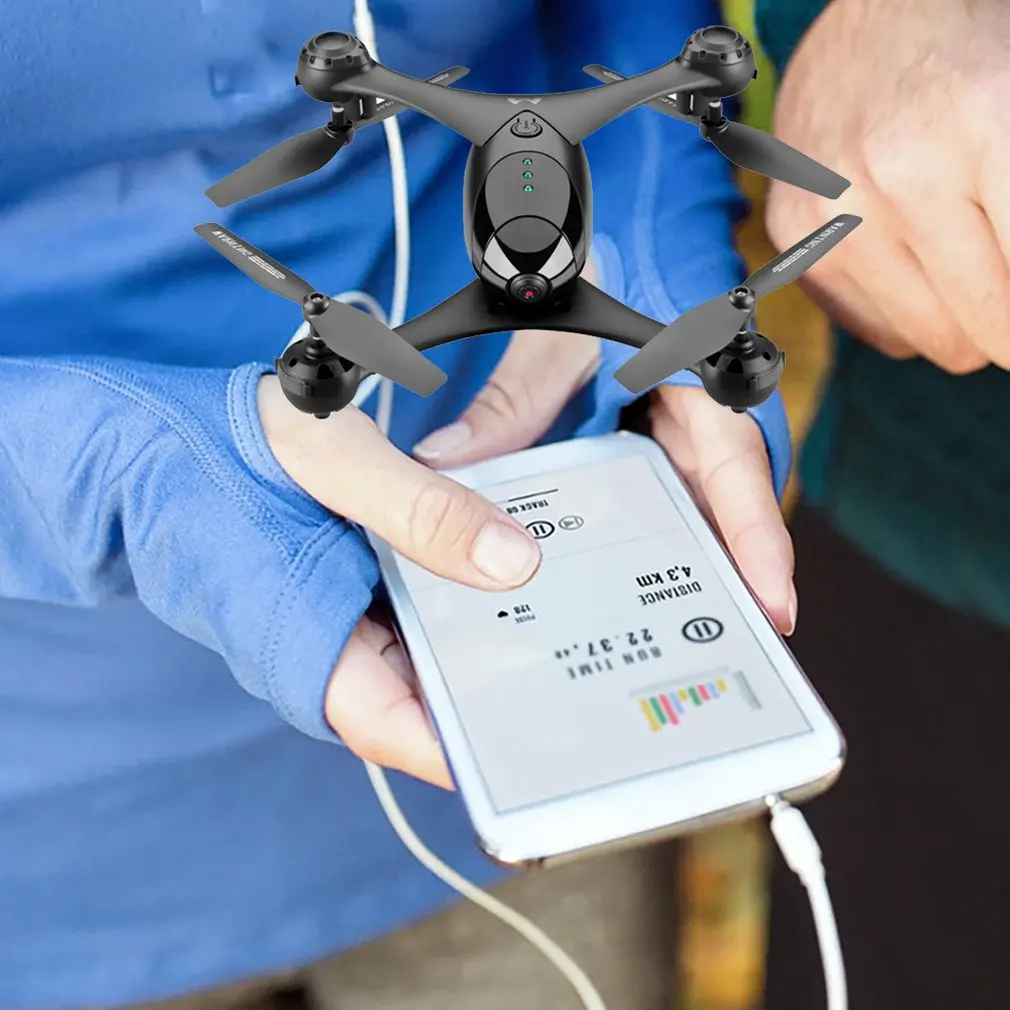 Optical flow positioning dual lens HD aerial photography 4k UAV gesture recognition photo recording aircraft