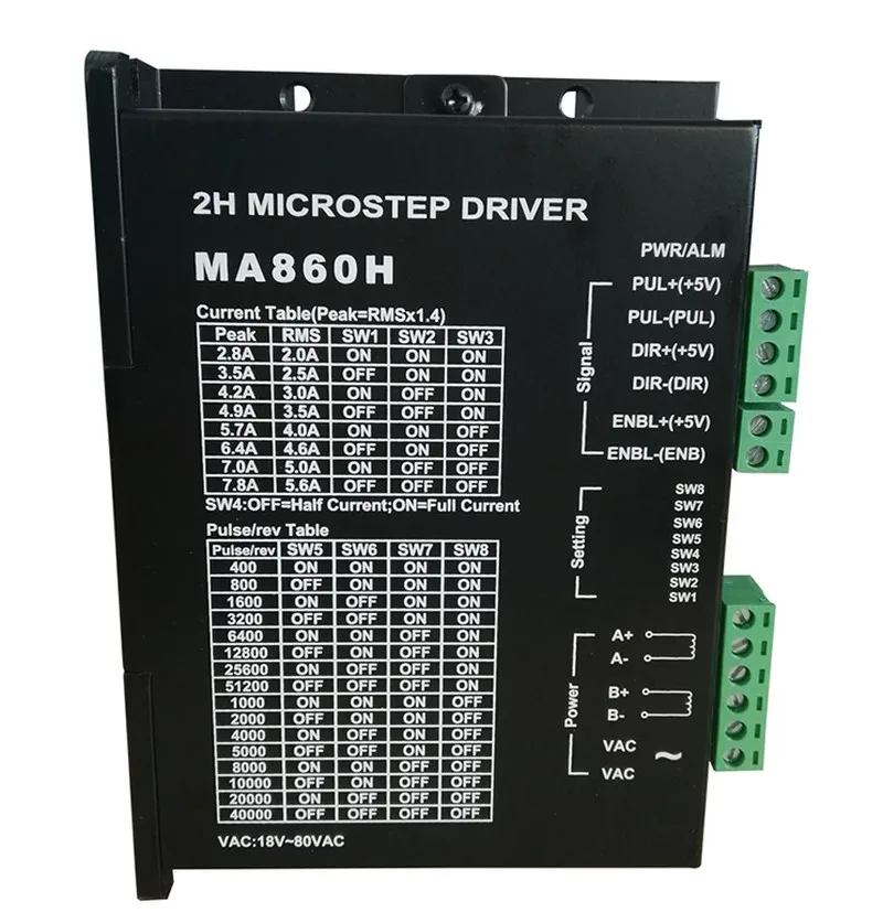 Соотношение 5:1~ 80: 1 червячный редуктор RV040 редуктор скорости RV40 и Nema34 9.5Nm 2ph 4 провода Драйвер шагового двигателя 7.8A MA860H комплекты
