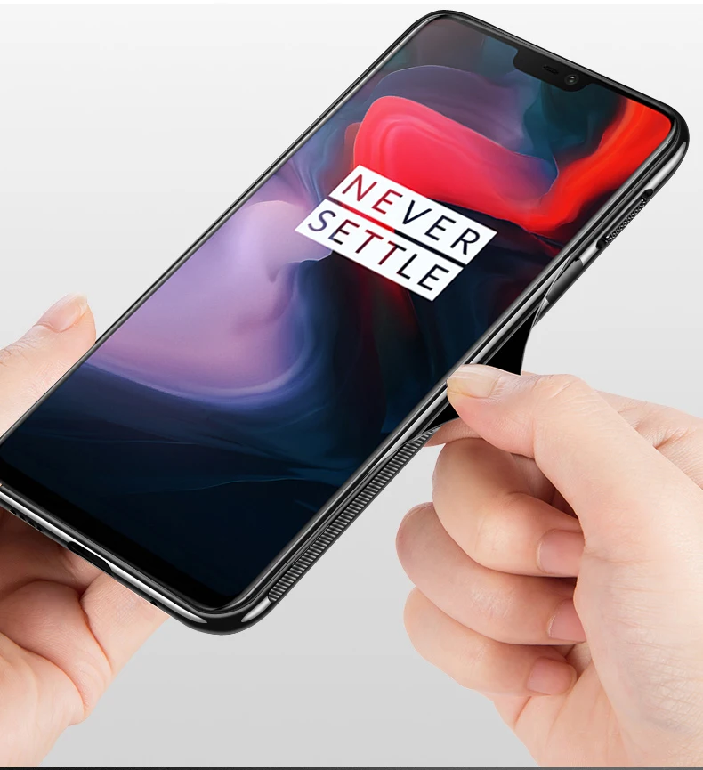 Luxury Slim Glossy Tempered Glass Case For Oneplus 6 Soft Silicone Frame Shockproof Hard Cover Case For One Plus 6 Oneplus6 1+6 (14)