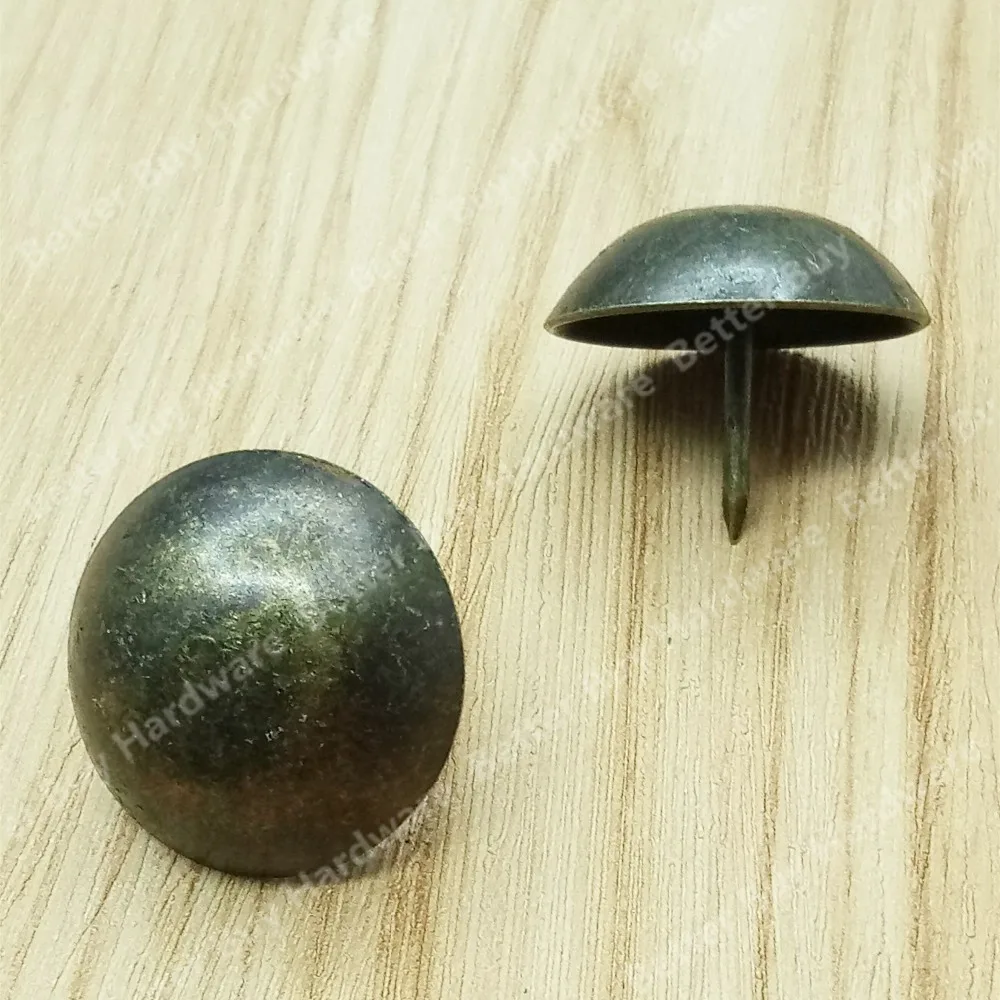 

29*25mm Antique Brass Bronze Upholstery Nail Jewelry Gift Wine Case Box Sofa Decorative Tack Stud Pushpin Doornail Hardware