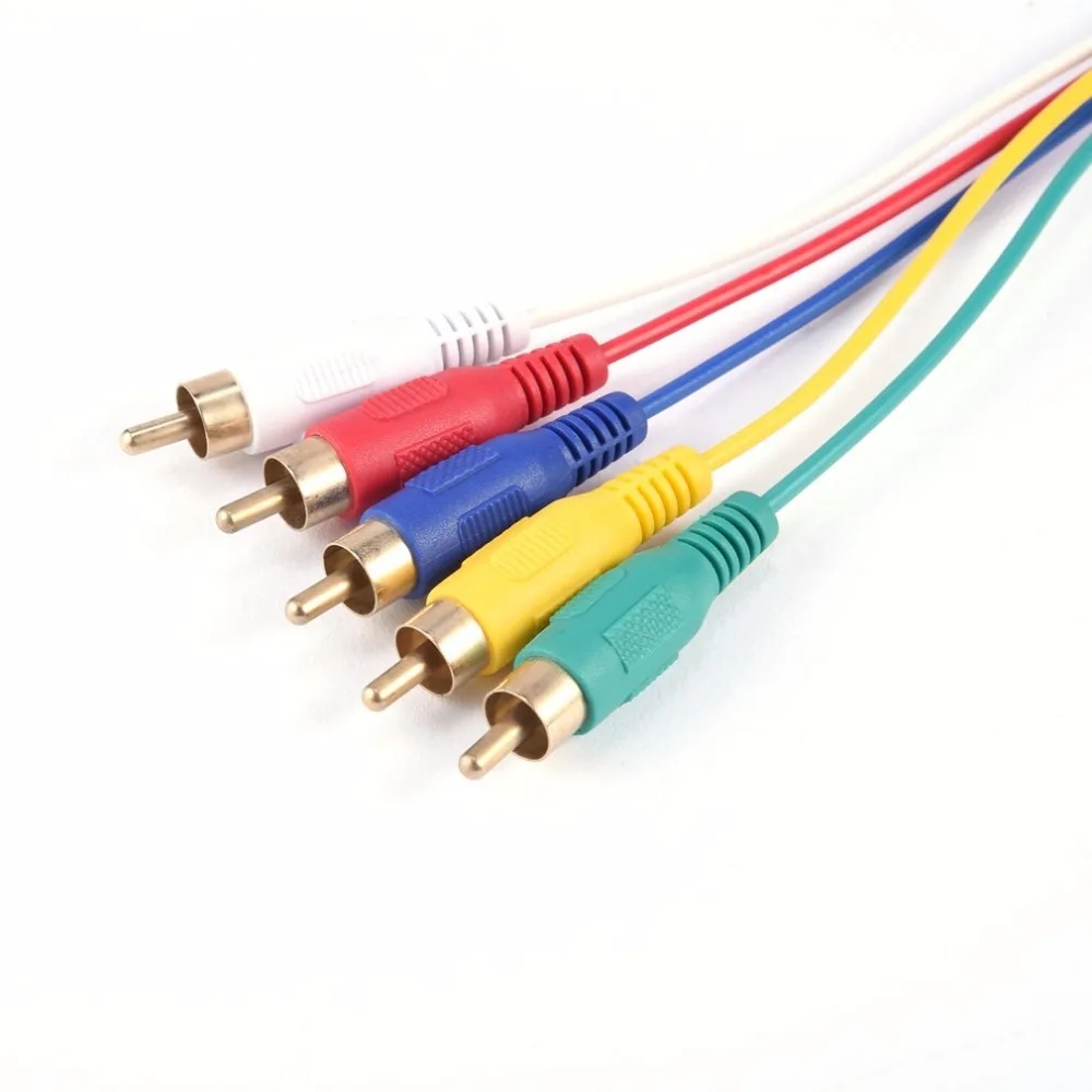 1 5 м HD 1080P HDMI к 5RCA папа мужчине Видео Аудио кабель конвертер адаптер для HDTV DVD и