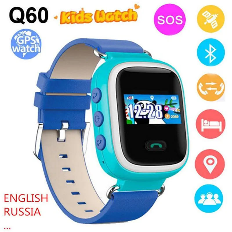 

Kids GPS Smart Watch Q60 Wristwatch SOS Call Location Finder Locator Device Tracker Safe Anti Lost Monitor Baby Christmas F10