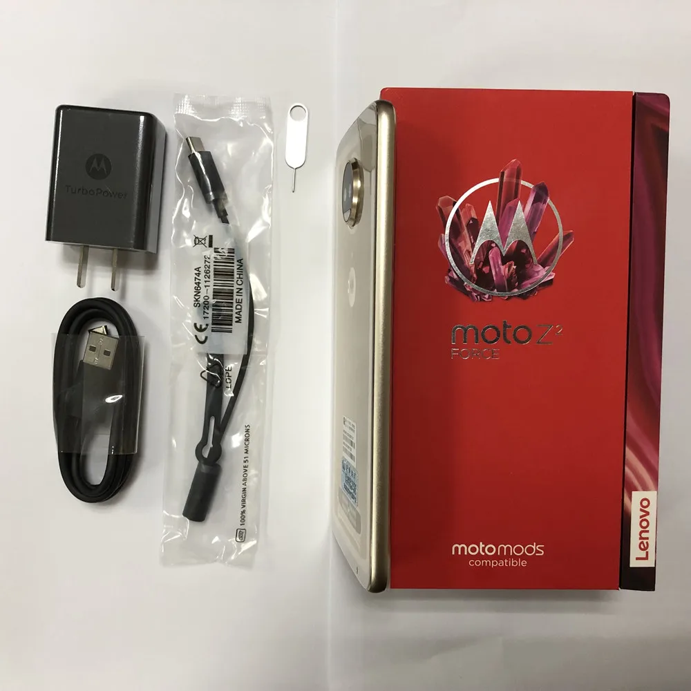 Смартфон Motorola MOTO Z2 Force XT1789-05, 5,5 дюймов, Snapdragon 835, 4 Гб+ 64 ГБ, 12 МП, камера заднего вида, NFC, Android 8,0, 4G, LTE