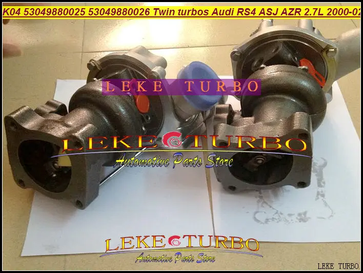 K04 025 026 53049880025+ 53049880026+ 53049700025+ 53049700026 Twin Turbo K04-025 K04-026 для AUDI RS4 2000-2002 ASJ Азр 2.7L