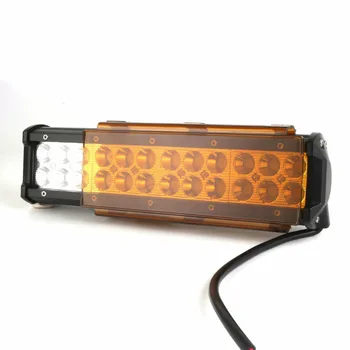 

6 inch 8inch Amber Protective Covers Double Row LED Light Bar Change Color Rainy Foggy Driving 12" 20" 22" 32" 42" 50" 52" 54"