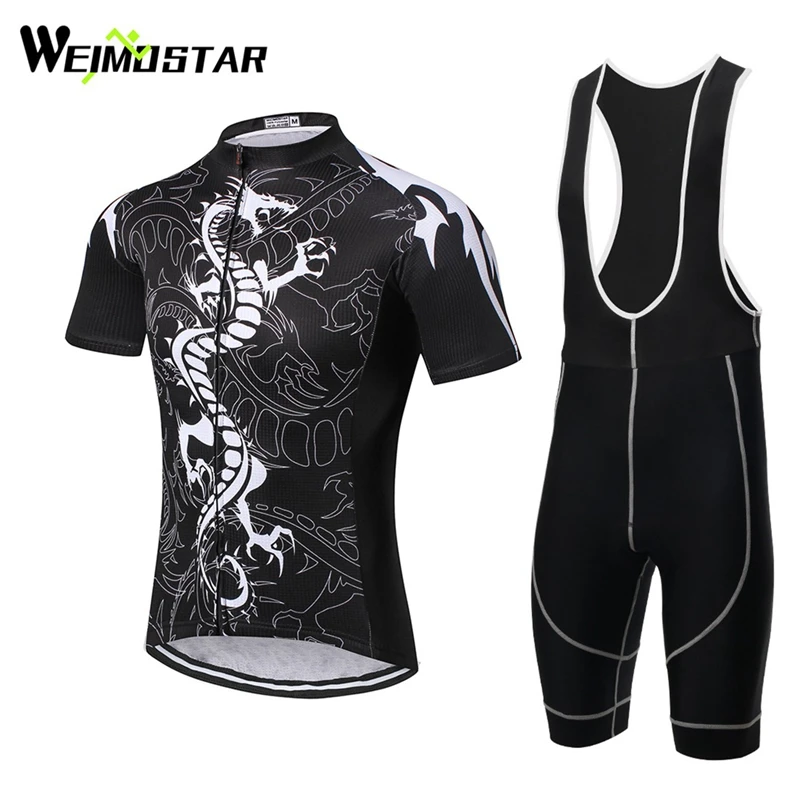 Weimostar فريق ارتداء روبا ciclismo الدراجات جيرسي دعوى outdoor الرياضة الملابس القمصان قصيرة الأكمام السروال مجموعات التنين