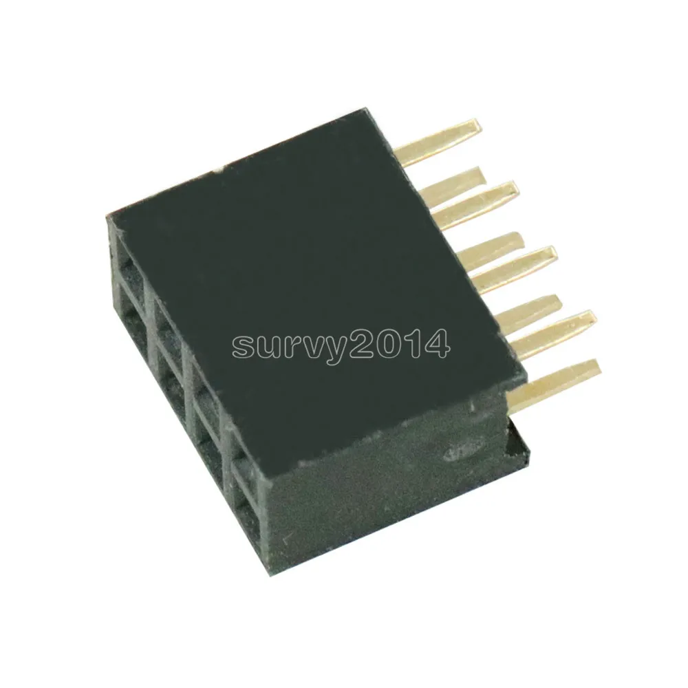 10 шт. 2X4 Pin 8P 2 54 мм двухрядный женский прямой штырьковый разъем|Запасные части| |