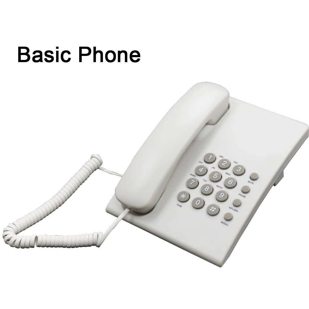Базовый cored аналоговый телефон PA146 для офиса/магазина/банка/школы/отеля