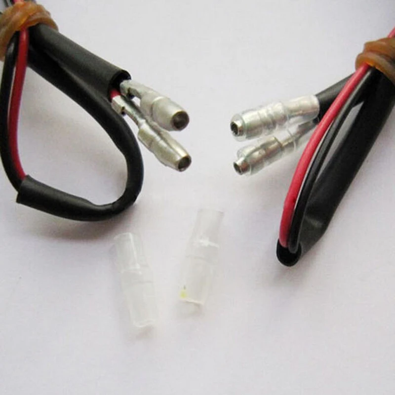 4pcs/set  Amber 12LED Circle Motorcycle Turn Signal Indicators Blinker Tail Light