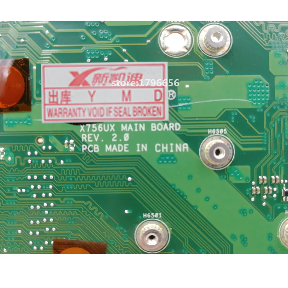 X756UX MAIN_BD./I7-6500U GTX950M-2GB Mainboard For Asus X756U X756UXM K756U X756UB laptop motherboa
