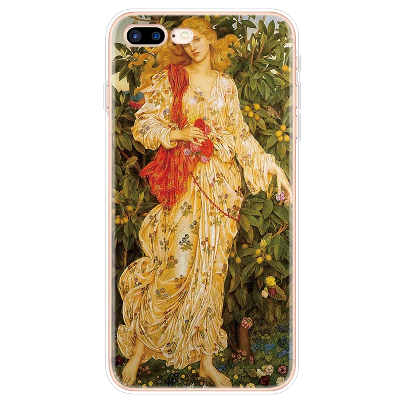 fgjinyi ТПУ чехол для телефона Renaissance для iPhone 8 7 6 6S Plus для iPhone XS Max XR TPU чехол для iPhone 5 5S SE 5C 11X4 4S чехол - Цвет: fgjinyi