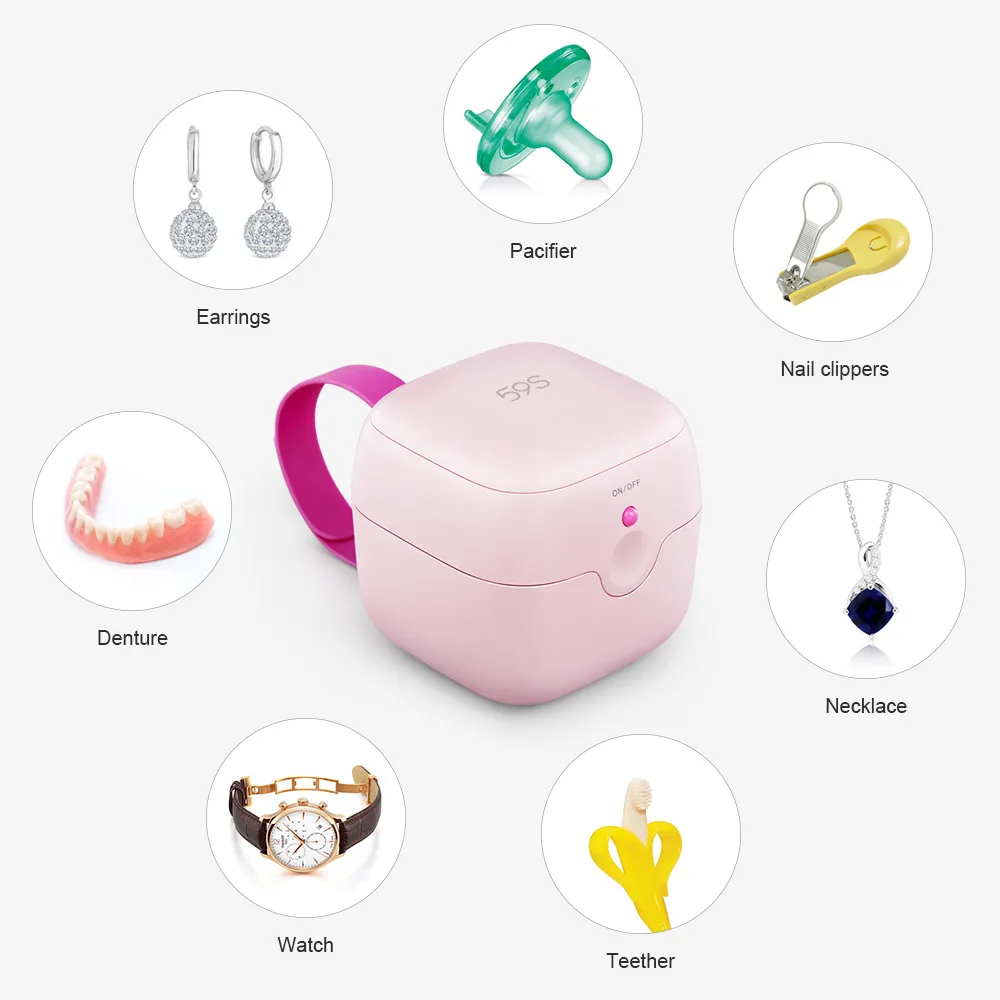  59S LED UV Mini Sterilizer for Baby Nipple Pacifier Disinfection Sterilizing Mommy Studs Earrrings  - 1000006728752