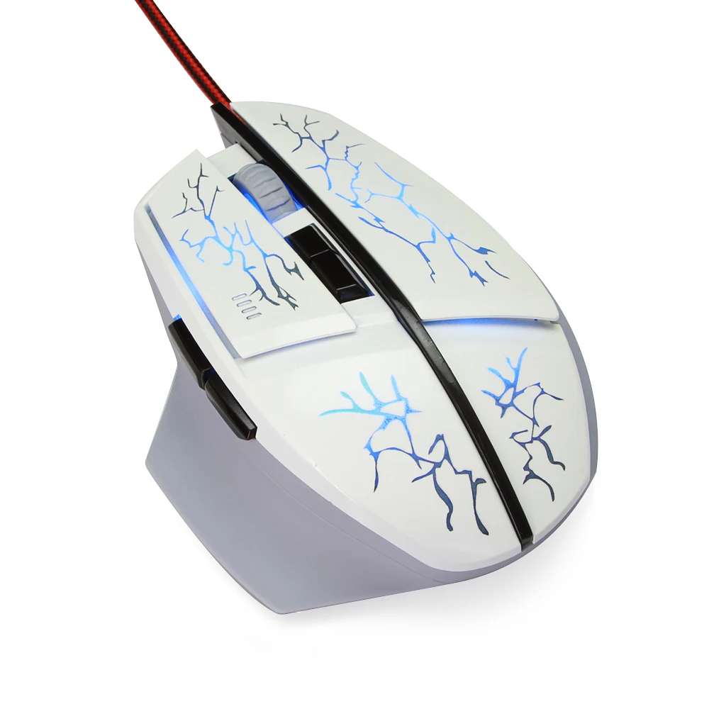 Wired Optical Game Mouse 1600DPI 6D LED Bloody Light Computer Mice for PC Laptop Notebook LOL Dota