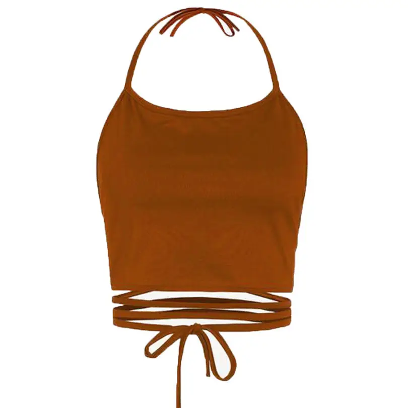 Fashion Women Girls Summer Sexy Sleeveless Vest Halter Tank Tops Blouse Cami Top Camisole Casual Top Shirt  Clubwear #4F11  (7)