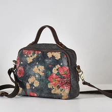 Женские мужские сумки винтажные холщовые Сумки на одно плечо для женщин Повседневная хлопковая ткань портативная маленькая сумка