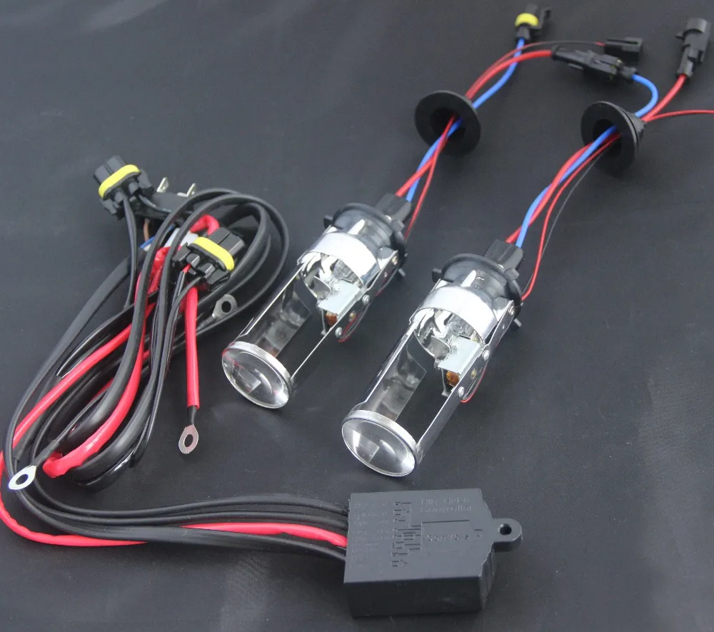 Новый мини ксеноновые линзы проектора BI xenon KIT H4 автомобилей головной светильник
