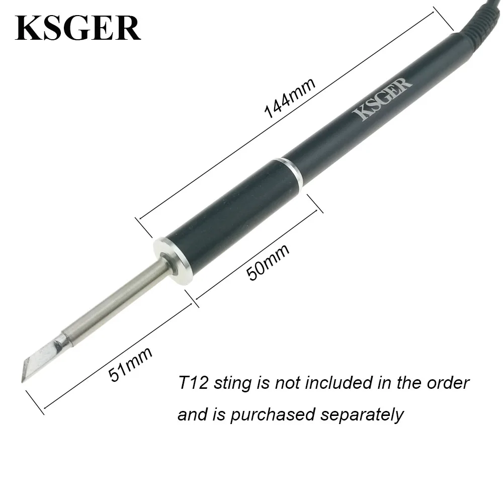 KSGER T12 наборы ручек из алюминиевого сплава STM32 V2.1S OLED электрические инструменты паяльная станция сварные наконечники температура для ремонта регулятора