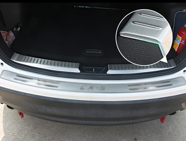 

2pcs Stainless Steel Scuff Plate Door Sill Trim Cover Fit For Mazda CX-5