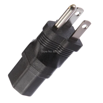 

High quality 3 Pin Prong US Plug to IEC C13 AC Power Supply Adapter Cable Socket AC Adapters For PC
