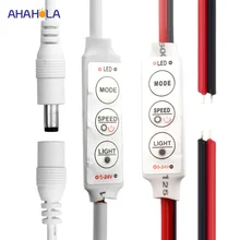 Mini dimmer led 12 v dc led şerit için dimmer ışıkları 5-24 v 3 anahtar led dimmer anahtarı led lambalar için