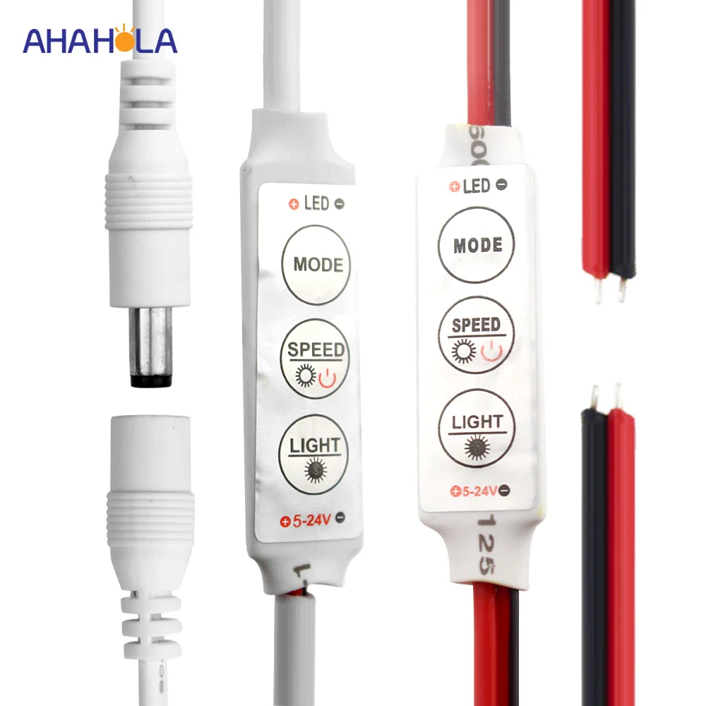 mini dimmer led 12v dc dimmer for led strip lights 5 24v 3 key led