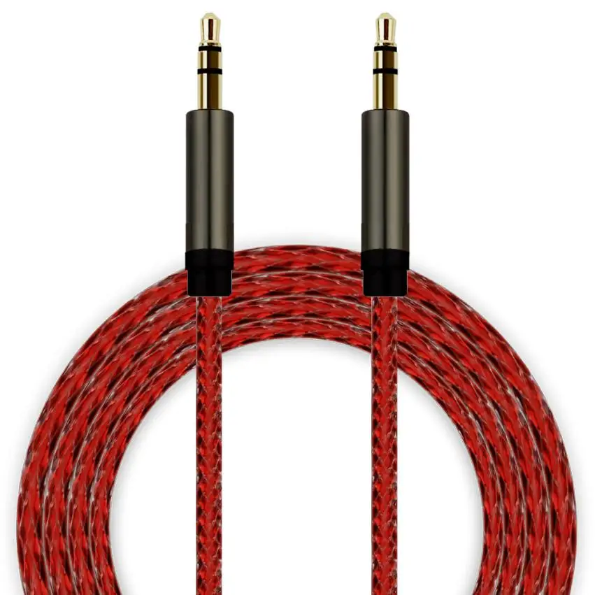 Goedkoop Populaire 3.5mm Jack Auxiliary Kabel Audio Line Mannelijk Naar Platte Aux Kabels Creatieve voor alle Telefoons MP3 iPod iPhone PC May31