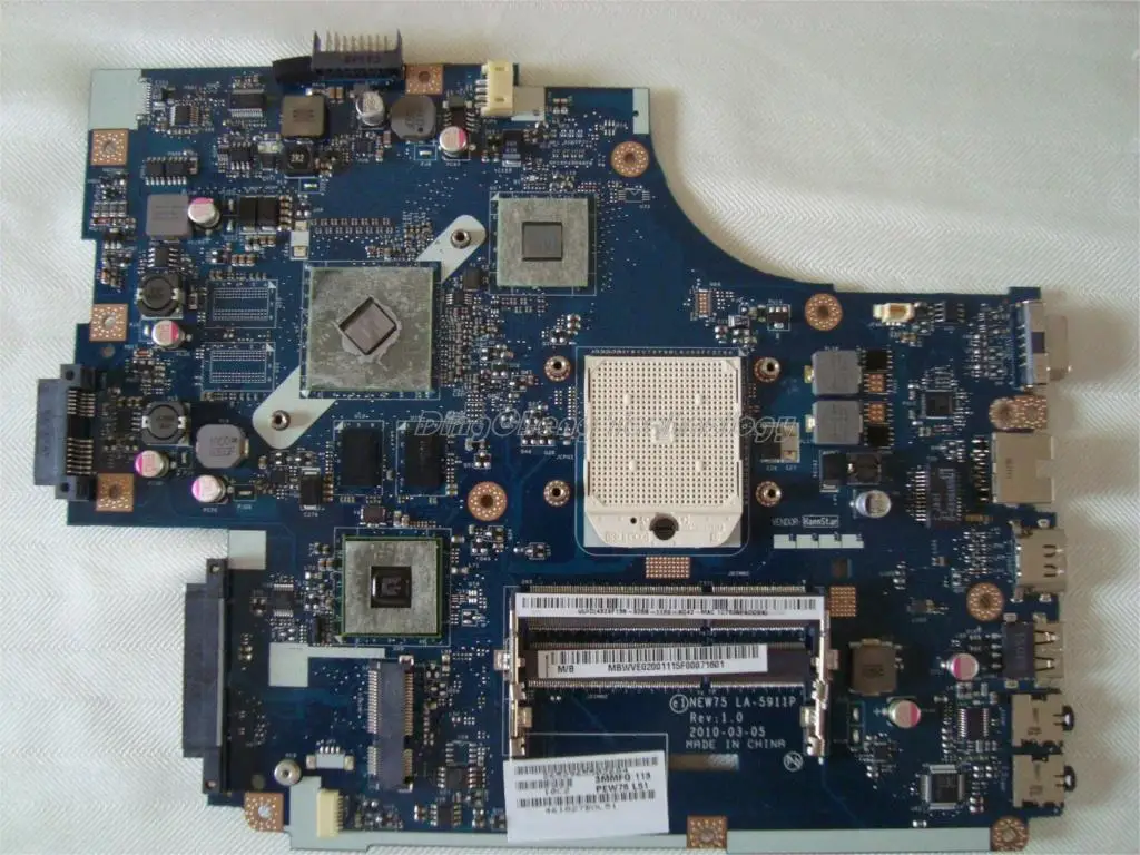 Original laptop Motherboard For ACER Aspire 5552 5551G NEW75 LA 5911P ...