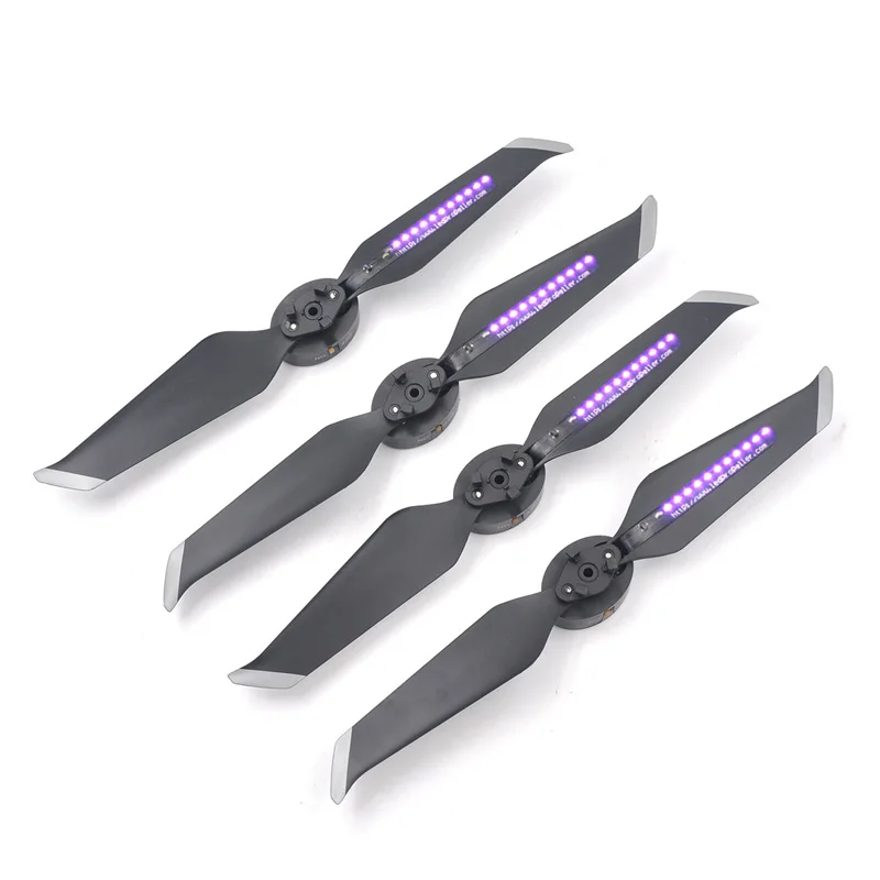 Low Noise Propeller  LED light Flashing Blade Prop Propellers for DJI mavic 2 pro Zoom Drone Accessories 1 (2)