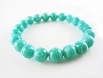 

Natural Amazon Tianhe Stone Bracelet Lady Bangle Mozambique AAAA 8mm