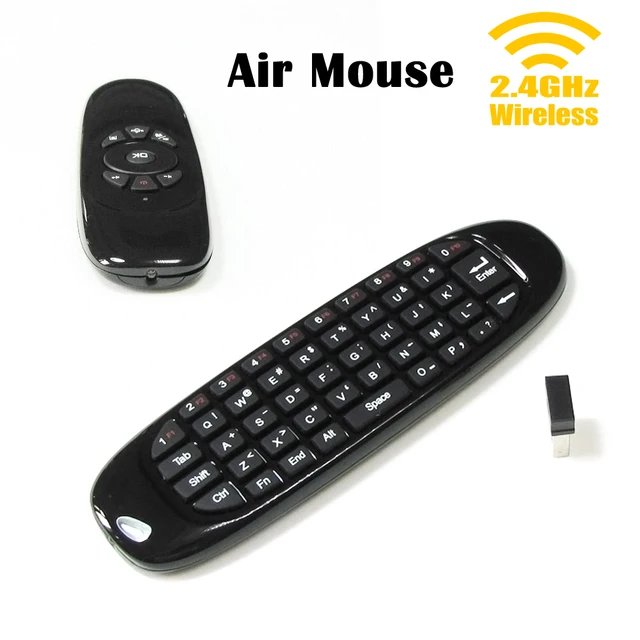 Special Price Mini 2.4G Wireless Keyboard Mouse Body Feeling Gyroscope Double Sided Gaming Keyboard with LED Connection Status for PC 