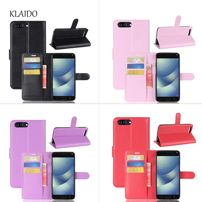 Для Coque Asus Zenfone 4 Max zc554kl случае 5.5 &quotбумажник флип кожаный назад кожи для ZC 554kl