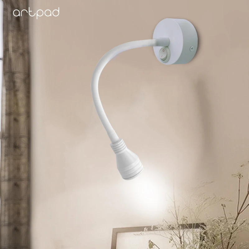 

Ceiling Wall Mounted Lamp 3W Flexible Arm 360 Angle Rotating Mini LED Spotlight for Picture Showcase Gallery Jewelry lighting