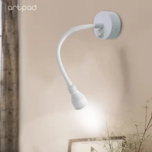 Ceiling Wall Mounted Lamp 3W Flexible Arm 360 Angle Rotating Mini LED Spotlight for Picture Showcase Gallery Jewelry lighting
