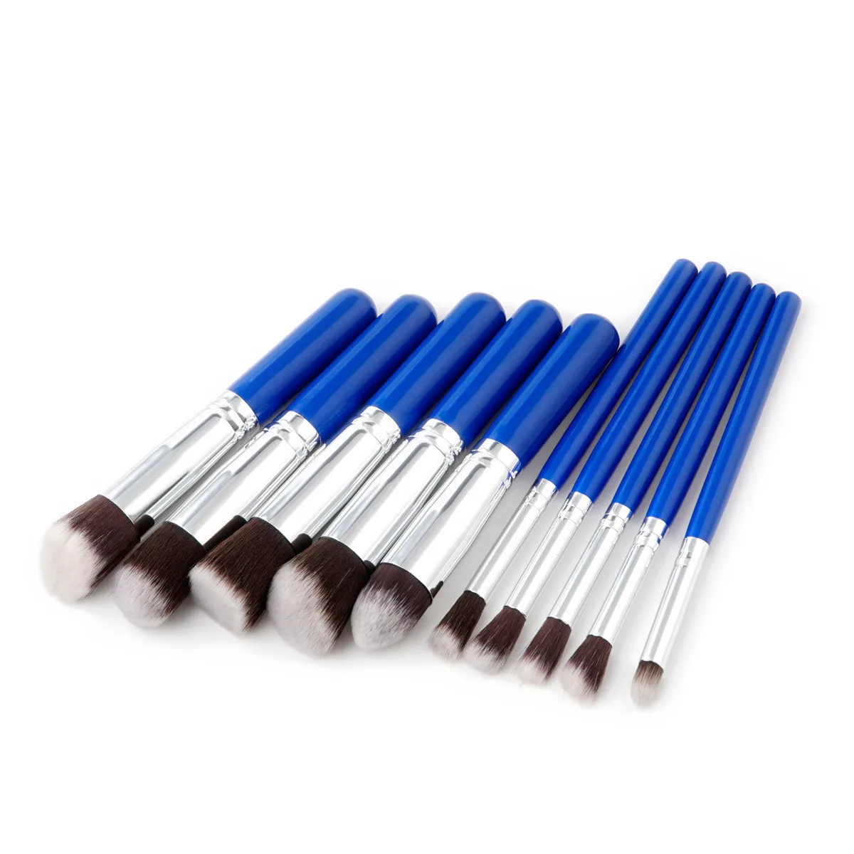 Bluefrag Brushes Makeup Foundation Power Eye Shadow Blending Contour Highlight Cosmetic Beauty Make up Brush Tool Kits 10pcs For 13 Aplicador de sombra