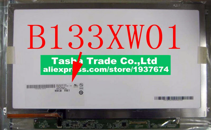 B133xw01 Hd Led Laptop Lcd Screen Replacement 1366*768 Matrix Original ...
