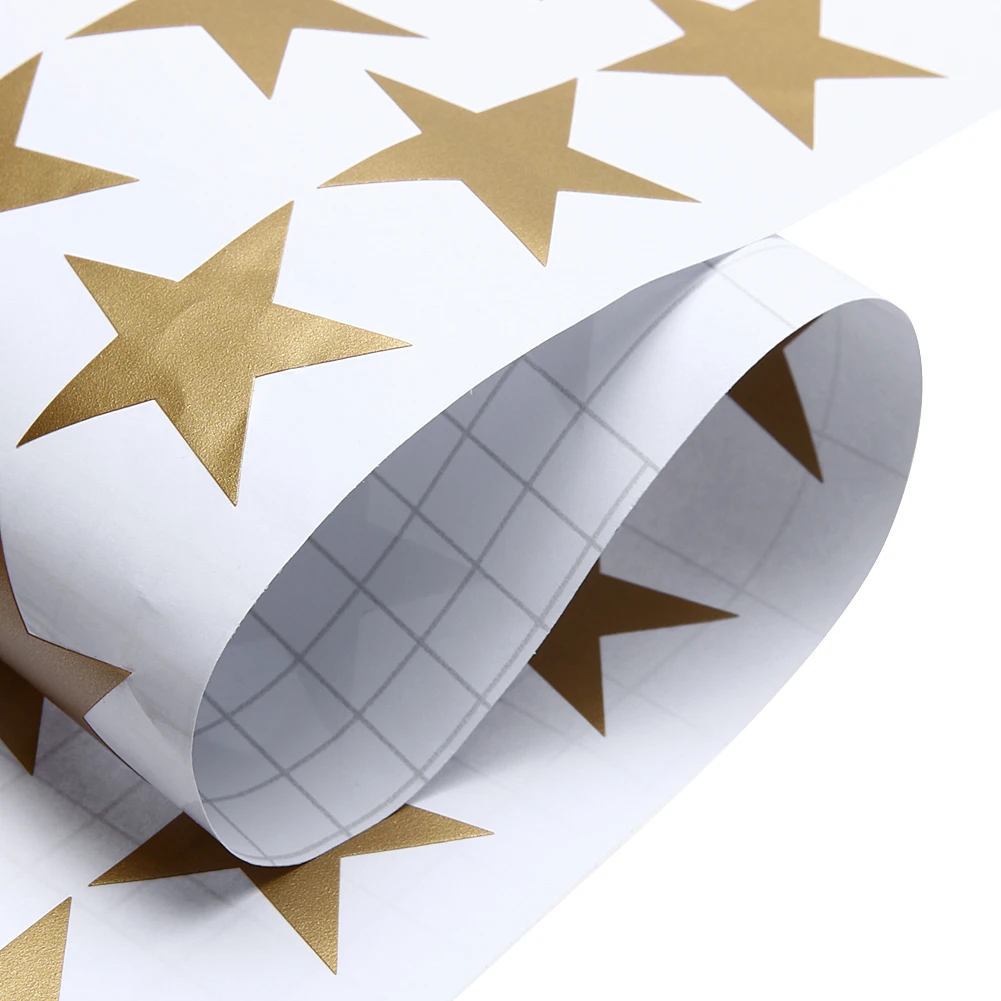 2.6 5 cm DIY Star Wall Stickers Five pointed Star Wallpaper for Kids