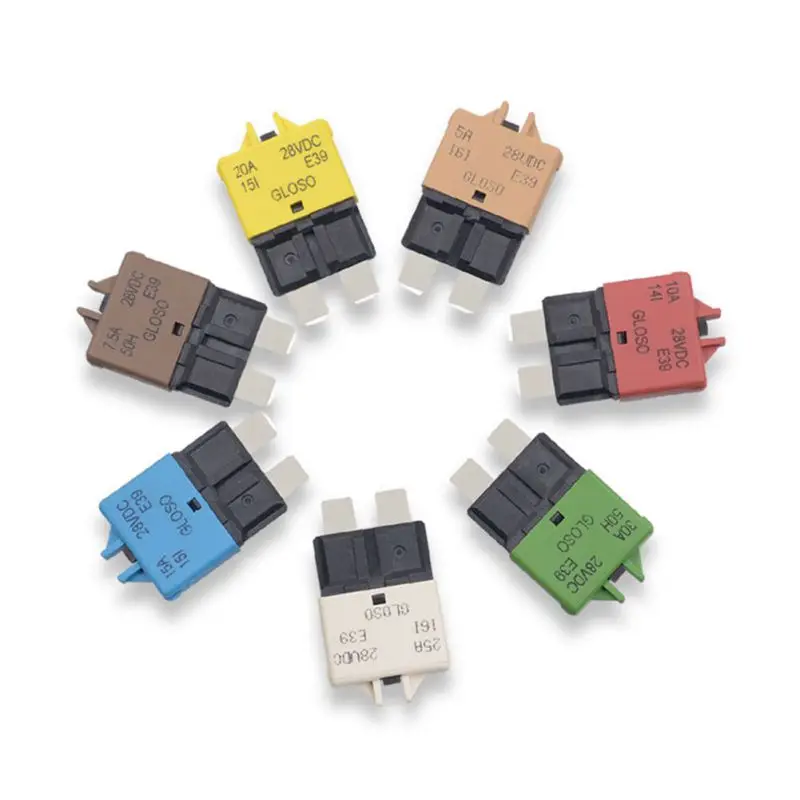 

5-30A Manual Reset Circuit Breaker Blade Fuse For Auto Car Boat Truck 12/24V 2019 NEW
