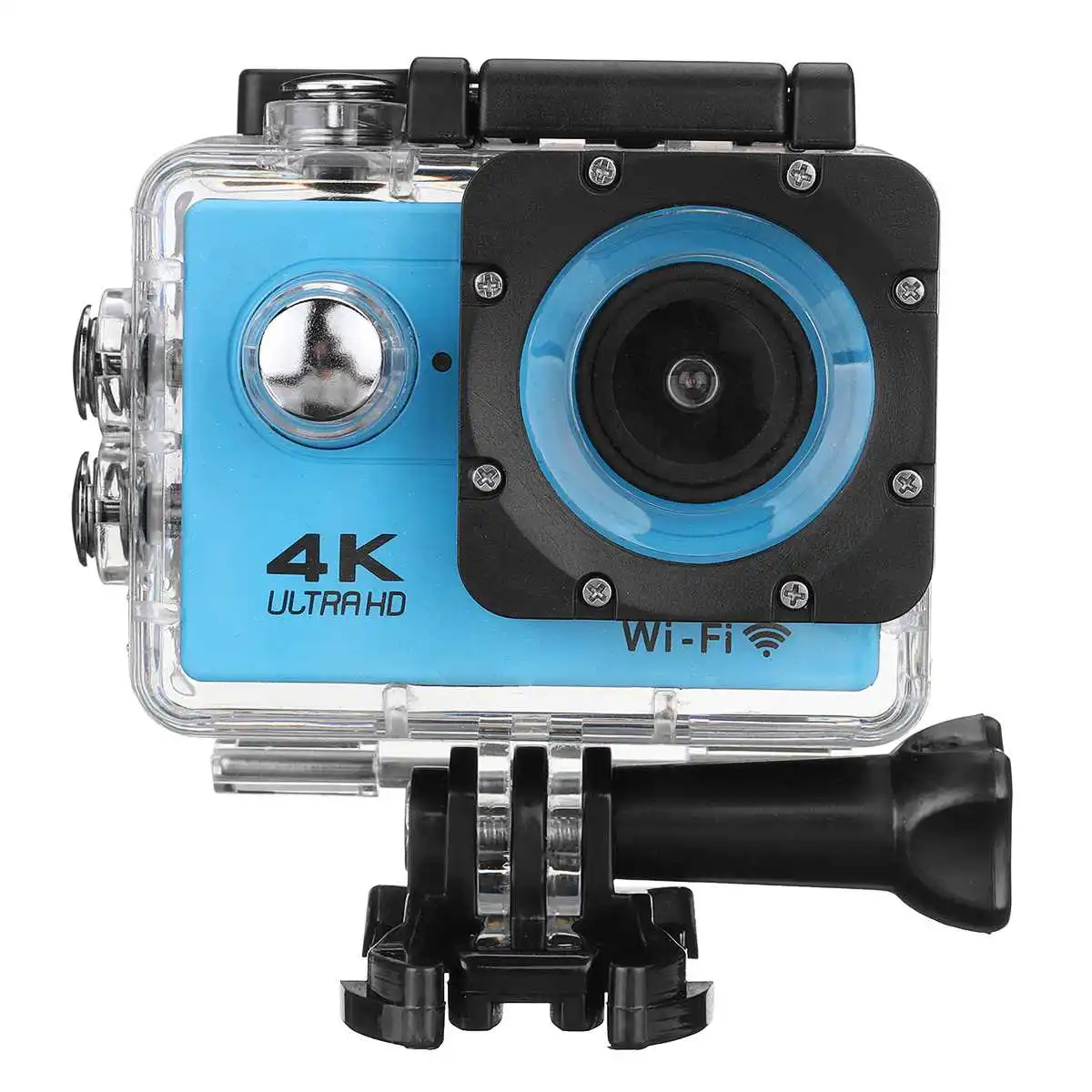 Синий Водонепроницаемая Экшн-камера 4K 1080P 2,0 lcd HD экран WiFi 30M 170D DVR Cam подводная видеокамера для занятий спортом - Цвет: Синий