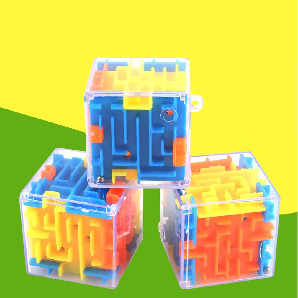 3D Maze Magic Cube Puzzle Speed Game Toys Baby Labyrinth Puzzle Funny Intelligence Educational Toys Portable Kid Christmas Gifts